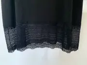 TS Taking Shape black layering top, 12cm Lace Hem BNWT Size L20-22 rrp$84.95