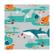 Disney Nemo Hank Finding Dory on gray background by Camelot fabrics ~By The Yard