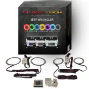 RGB LED Halo kit & IR Remote for 2018-2019 Jeep Wrangler Headlight & Fog Lights (for: Jeep)