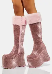 [Sugar Thrillz] Cloud Nine Rhinestone Platform Boots