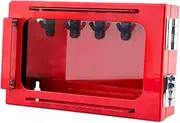 Perfk Lockout Tagout Station Group Lock Box,Heavy Duty,Dustproof Portable Visualization Lock Management Padlock Box Wall Mount
