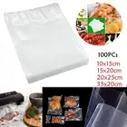 100PCs Textured Food Storage Bags Food Preservation Seal Bags for Vac Storage