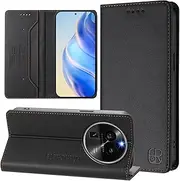 Compatible with Oppo Find X6 Pro 5G Magnetic Closure Wallet case Cover,Compatible with Oppo Find X6 Pro 5G Flip Kickstand Case Black