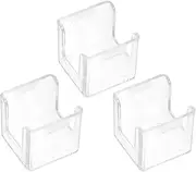 MOBUTOFU 3pcs Billiard Chalk Boxes Tip Pool Table Chalk Cases Sealed Design for Transparent Pool Accessories for Snooker Games