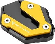 Compatible With MT-09 MT09 Mt 09 2014-2021 2022 2023 Accessories Side Stand Extension Pads Enlarge Stand Plate Expander(Gold)