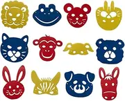 1 Set Cartoon Animal DIY Painting Stencil Colorful Hollow Templates for Drawing Creative Art Projects Safe and Durable Material Spark Imagination and Fine Motor Skills