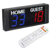Scoreboard Score Keeper 1.5" Portable Tabletop Electronic with Remote Digital