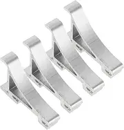 4pcs Lightweight Metal Refrigerator Shelf Clips Reliable Support Hooks for Freezer Shelves Versatile Brackets for Fridge Accessories for Commercial Use