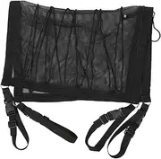 HEALLILY Car Storage Bag Trailer Car Organiser Air Car Boot Net Car Rooftop Cargo Carrier Roof Cargo Net Automotive Truck Interior Car Accessories Car Cargo Net Black Nylon Mesh