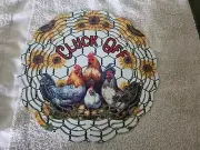 Cluck Off Rooster 10" Aluminum Wind Spinner - For Indoor or Outdoor