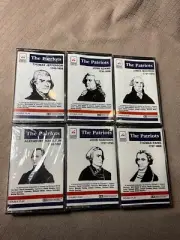 6 Vintage The Patriots Cassette Tapes Jefferson Adam’s Madison Hamilton Hancoc…