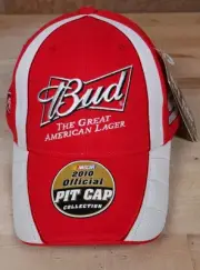 Nascar 2010 Official Pit Cap Adjustable Hat Richard Petty 9 Budweiser NEW