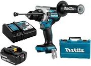 [Makita] 18V Brushless Hammer Driver Drill Kit with 5.0Ah Battery and Rapid Charger in Heavy Duty Case.