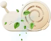 BORATO Air Freshener | Dorm Air Freshener, Aromatherapy Box Snail Shape Hollow Pattern Long-Lasting Ringing Flower Scent for Bathroom, Living Room, Bedroom Almond Yellow
