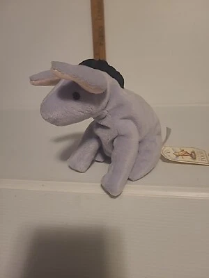 New With Tags Vintage Classic Pooh Gund Eeyore Plush 5" Sitting Stuffed Animal