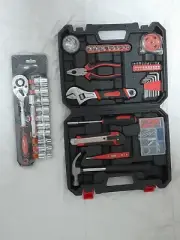 ToolSet S2 (2 ITEMS): Toolbox 92pcs Household Hand Tools+ Socket set Spanner