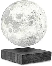 [Gingko] Smart LED 3D Printed Moon Lamp, Black