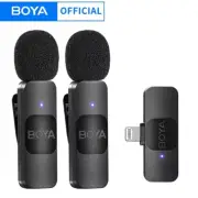 BOYA BY-V10 V20 V1 V2 Wireless Lavalier Microphone for iPhone 15 iPad Samsung