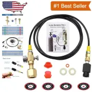 Upgrade Your Soda Maker: 60-Inch Stainless Steel CO2 Tank Hose & Adapter