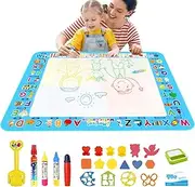 Water Doodle Mat,Drawing Doodle Water Painting Board - Colorful Doodle Board Drawing Pad Educational Toys for Kids Girls