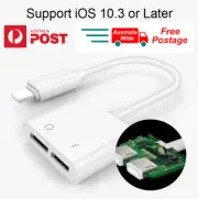 OZ Stock, iPhone Jack Splitter Adapter to AUX Headphone Jack and Charger