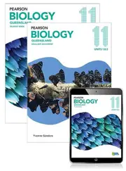 Pearson Biology Queensland 11 Student Book, eBook and Skills & Assessment Book