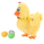 Laying Eggs Chicken Plush Toy Funny Doll Toy Easter Party Baby Gift Plush Gift For Toddlers Birthday 01