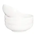 Set Of 4 Pasta Bowls Shallow Serving Salad Soup 6 Ounces Porcelain Wide