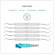 *SET OF 5* CORD PACKER 2.0 MM DENTAL RESTORATION HAND INSTRUMENTS *CE*