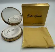 Estee Lauder Vintage Youth Dew Pressed Powder Compact Honey Glow