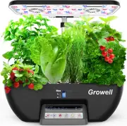 Hydroponics Growing System Kit, 17 Pods Herb Garden with 102 28W Full-Spectrum