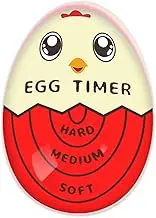 Lasubst Egg Timer for Boiling Eggs That Changes Color When Done, Red