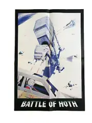 STAR WARS GALAXY BATTLE OF HOTH POSTER! ECHO BASE WALKERS SNOWSPEEDERS 13” X 20”