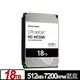 WD Ultrastar DC HC550 18TB 3.5吋 SATA 企業級硬碟 WUH721818ALE6L4