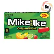 6x Packs Mike & Ike Original Fruits Chewy Candy | .78oz | Fat & Gluten Free