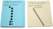 Recorder Fingering and Parts Flashcard Set