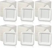 Remerry 1000 Pcs Small Paper Plates Small Disposable Plates Paper Bulk White Square Dessert Cake Party Snack Sugarcane Bagasse Fiber (4.45 x 5.24 Inch)