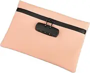 Bafnsiji Money Bags with Lock for Cash, Oxford Cash Bag, Money Bags with Zipper, Safe Storage Pouch, Money Pouch with Combination Lock, Multi-Purpose Check Wallet,B