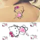 【滿300免郵】里周成~紋身貼 可愛hello kitty 貓咪男女防水貼紙刺青貼hc-49