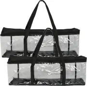 2 Pack Portable DVD/CD Storage Bags, Handy Disc CD Carry Case, DVD Protective Du