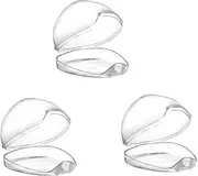 Pacifier Case, 3Pcs Transparent Pacifier Case, Pacifier Holder Box, Pacifier Case Soother Pod Pacifier Holder Box for Kids, Pacifier Holder Storage Box, bpafree Nipple Shield Case for Travel and Home