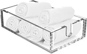 Royal Imports Acrylic Guest Towel Napkin Holder, Clear Fancy Paper Hand Napkin Tray Caddy Storage for Buffet, Kitchen, Dining, Bathroom, Party, 6"x10"x2.5"