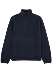 Les Deux Duke Logo Half-zip Fleece Sweatshirt - Navy - M M