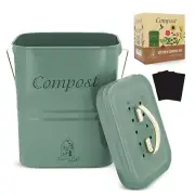 Compost Bin Kitchen Countertop Compost Bin With Lid w/3 filters small compost