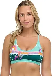 [EIDON] Women's Alexa D, Dd, E-Cup Bikini Top Swimsuit with 2-Way Tie Back