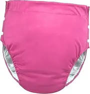 Eigell Reusable Adults Cloth Diapers Wraps Incontinence Underwear for Old Man Quick to Dry Sturdy Soft Material Leakproof Breathable, rose red