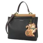 NEW Chala Convertible Satchel Crossbody Tote Vegan ORANGE TABBY CAT Coin Purse