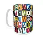RAYMOND Coffee Mug / Cup featuring the name in photos of sign letters