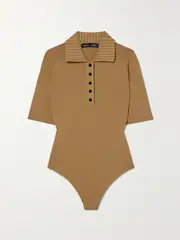 [Proenza Schouler] Proenza Schouler - Stretch-knit Bodysuit - Matte gold - medium medium Gold