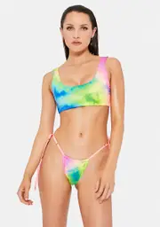 [Towers Swimwear] Pastel Neon Clouds Bikini Set